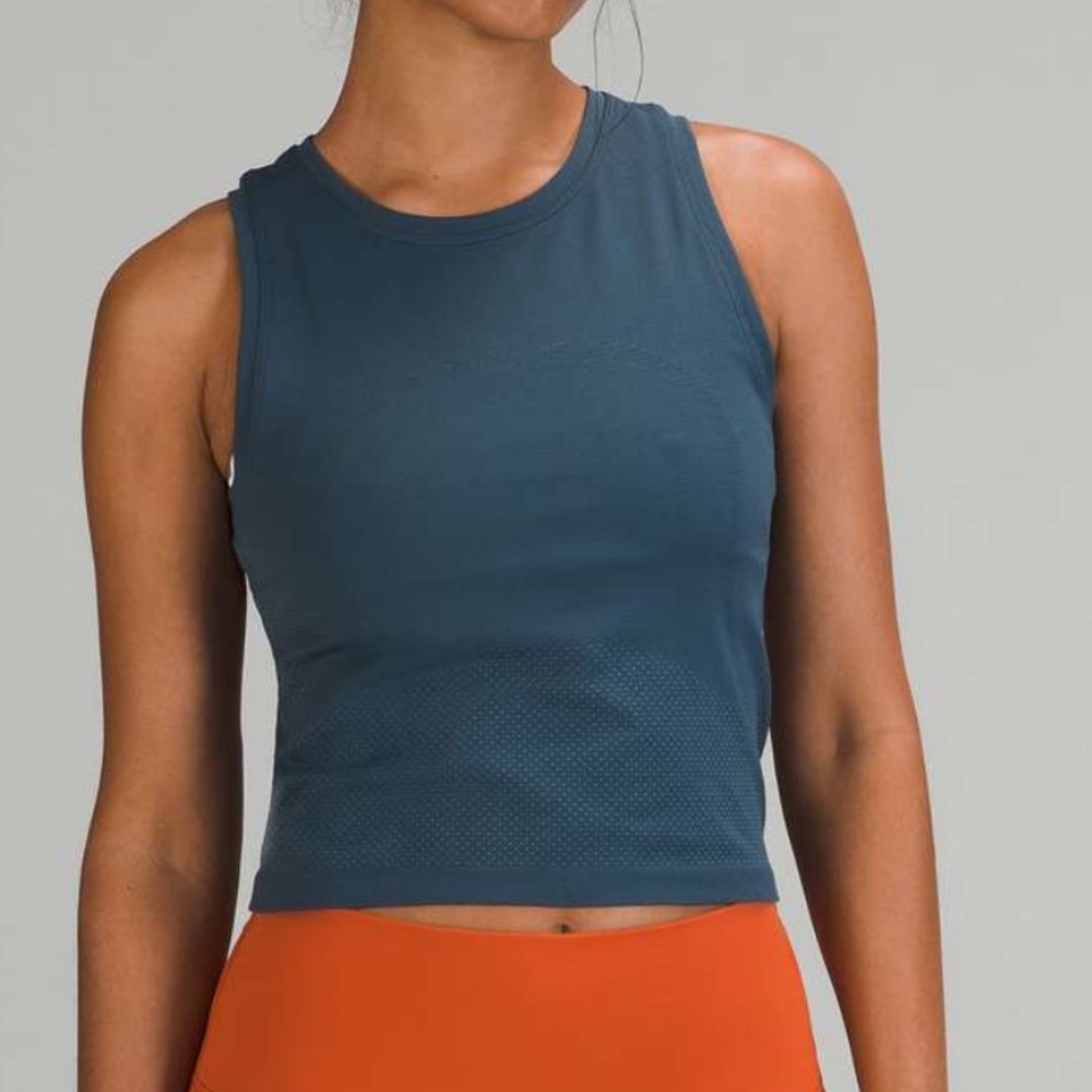 Lululemon Swiftly High Neck Cropped Tank